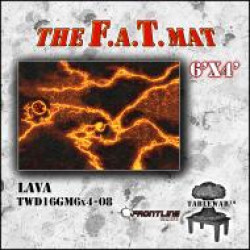 Wargaming Playmat F.A.T. Mat 6' x 4' Lava